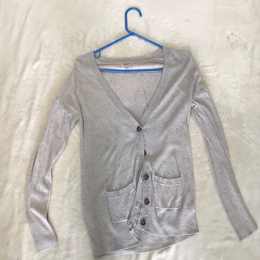light brown cardigan